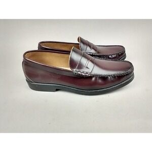 NUNN BUSH BURGUNDY LEATHER MOC TOE PENNY LOAFER Shoes 84109-601 Mens  12
